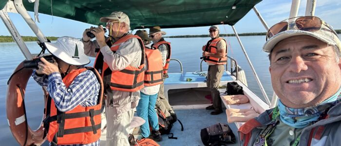 Rio Lagartos Adventures ecotours Fun starts with a boat trip !